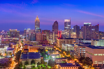 Fototapeta na wymiar Midtown Atlanta, Georgia, USA skyline