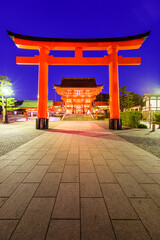Fushimi Inari Grand Shrine in Kyoto, Japan.