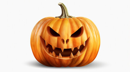 halloween pumpkin isolated on white generativa IA