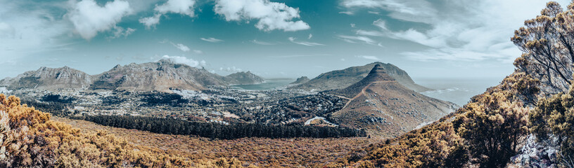 Spectacular Coastal Vista: Captivating Cape Town Coastal Scene - Idyllic Beauty, Scenic Wonder, Oceanic Majesty