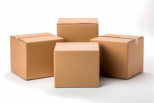 Carton Box AI Generative Image 