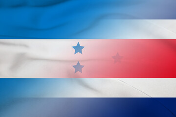 Honduras and Costa Rica state flag international negotiation CRI HND