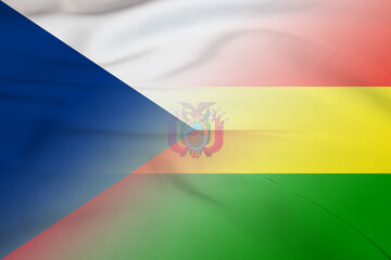 Czech Republic and Bolivia national flag international relations BOL CZE