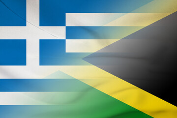 Greece and Jamaica political flag international relations JAM GRC