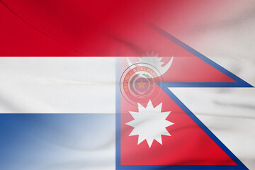 Paraguay and Nepal official flag international contract NPL PRY