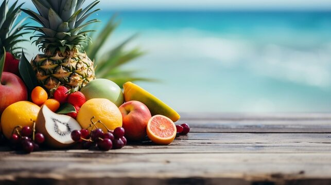 Savor the fruits with a beach view