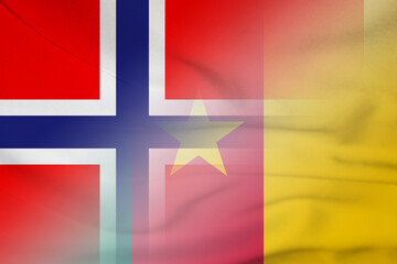 Norway and Cameroon government flag international contract KHM NOR