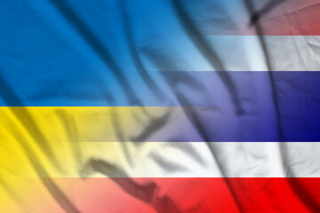 Ukraine and Thailand state flag transborder negotiation THA UKR