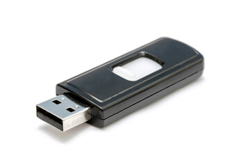 USB Flash Drive closuep on white background