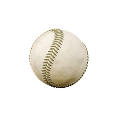 3d illustration of a baseball ball isolated on white background