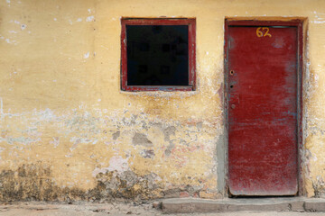 facade of an abandon hose 