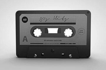 cassete tape isolated on white background