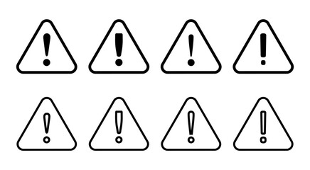 Obraz premium Exclamation danger sign illustration. attention sign and symbol. Hazard warning attention sign