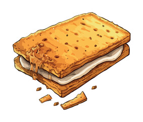 Freshly baked homemade cookie