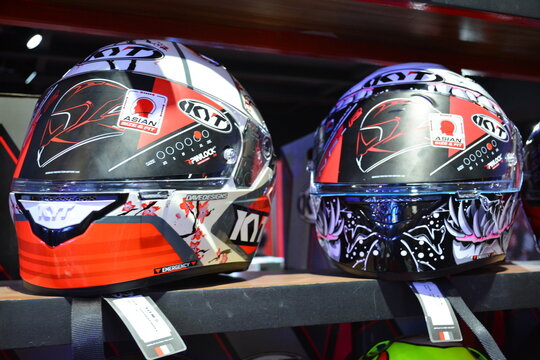 Kyt helmets at makina moto show in Pasay, Philippines