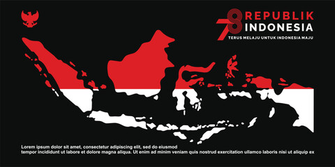 17 August. Indonesia Happy Independence Day banner, greeting card, background vector. Dirgahayu Republik Indonesia