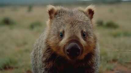 Fototapeta premium Wombat in sweater. Generative AI