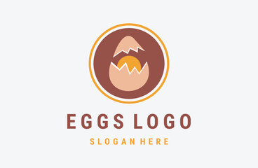 Fresh Egg Logo template designs, logo vector illustration