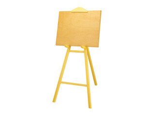 empty picture frame waiting for your art work on wooden easel