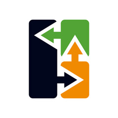 management logo template. Icon Illustration Brand Identity. Isolated and flat illustration. Vector graphic