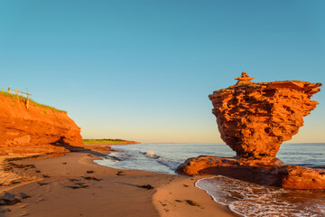 Ocean coast at the sunrise (Thunder Cove, Prince Edward Island, Canada) © Designpics
