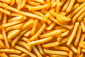 fat fry fast french chip meal background snack food potato food tasty. Generative AI.