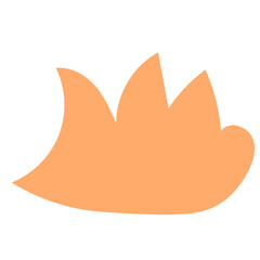 Orange Abstract Shapes Vectors 