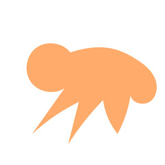 Orange Abstract Shapes Vectors 