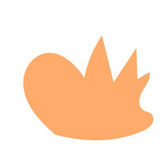 Orange Abstract Shapes Vectors 