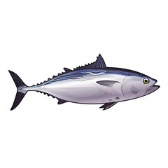 Seafood, isolated raster illustration on white background