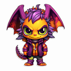 Cute Dragon. Generative AI.
