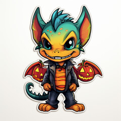 Cute Dragon. Generative AI.
