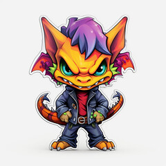 Cute Dragon. Generative AI.
