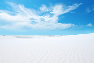 Generative AI.
broad white sand background