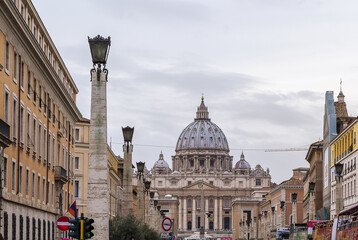 St. Peter Basilica is a church in the Renaissance style located in the Vatican City