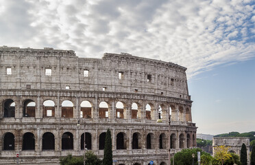 The Colosseum or Coliseum, also known as the Flavian Amphitheatre is an elliptical amphitheatre in the centre of the city of Rome, Italy.