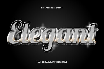 Elegant Editable Text Effect 3D Emboss Gradient Style