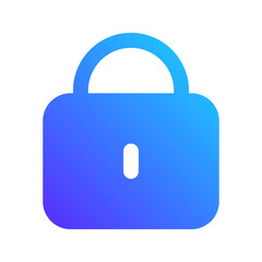 padlock gradient fill icon
