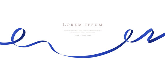 blue ribbon design frame