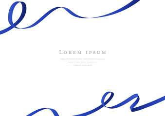 blue ribbon design frame