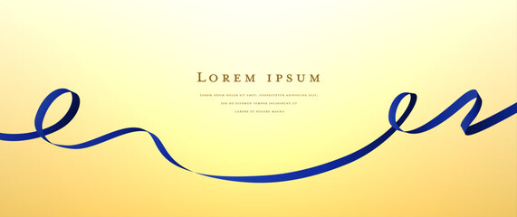 blue ribbon design frame