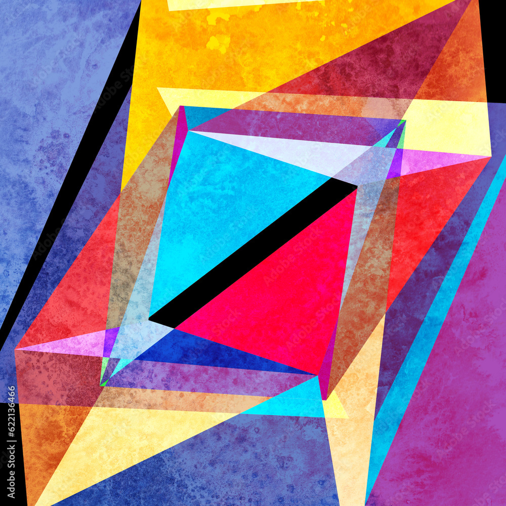 Poster watercolor abstract colorful background with fantastic elements. background for design template.