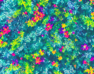Flower abstract background - Generated Ai