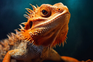 Fototapeta premium bearded dragon lizard