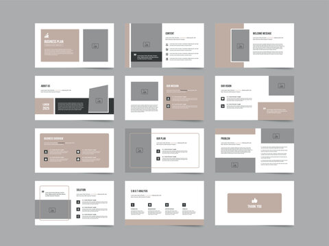 Business Plan Presentation Template Design
