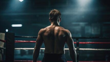 Fototapeta na wymiar boxer training generative ai