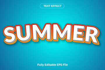 Hot Summer Text Effect Design in 3D 
