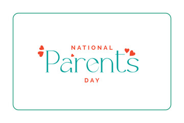 national parents day, background template Holiday concept