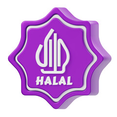 Halal Badge2 3D Icon