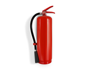 fire extinguisher on wall isolated PNG transparent